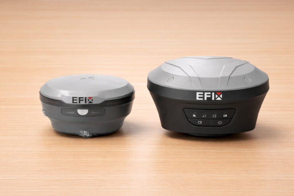 Deux antennes GNSS RTK EFIX