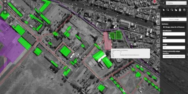 M.App X classification d'objet sur vue satellite