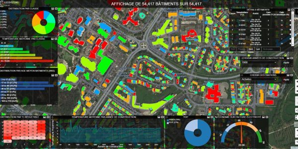 Carte géo-analytique sur l'efficacité énergétique des bâtiments